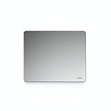 Hama 54781 Metall Mousepad (aus Aluminium, elegante Alu Mausunterlage für Laser-/optische Maus,,rutschfest, hart, dünn, dünn, abwischbar, 22 x 0,3 x 18 cm)