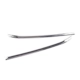 WEIJUN Körperstyling-Kits Auto 2 Teile/Satz ABS Chrome Front Grillgitter Trim Abdeckung Streifen Fit for Chevrolet Equinox 2018 2019 2020