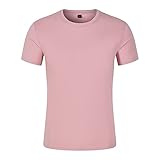 Sommer Herren t-Shirt mit Rundhalsausschnitt aus merzerisierter Baumwolle mit kurzen ärmeln 1013 Chambray-Hemd s202, Knopfleiste, langärmelig muskellinie-Style Bauch-Shirt, längere Form, STR
