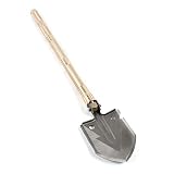 Camping Schaufel mit Features Compass Fire Starter (Magnesium Rob) Screwdriver Knife Shovel Bottle Opener Rope Cutter Saw Chopper All in one für Überleben Schneeschaufeln Wandern Garten Camping