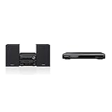 Panasonic SC-PM250EG-K Micro-mit HiFi-System (Bluetooth, CD, UKW, 20 W RMS) schwarz & Sony DVP-SR760H DVD-Player/CD Player (HDMI, 1080p Upscaling, USB-Eingang, Xvid Playback, Dolby Digital) schw