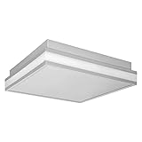 Deckenleuchte Deckenlampe & Deckenlicht Smart+ LED Orbis in Grau 26W 2800lm 300x300mm Tunable White Stahl Wohnzimmer Schlafzimmer | 1-flammig