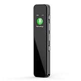 Digitales Diktiergerät,16GB Aufnahmegerät Mini mit MP3 und Farbdisplay,Digital Voice Recorder mit Lautsprecher,Schutzholster und Lanyard,für Meeting,Vorträge,Interview