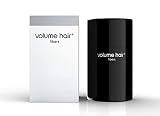 volume hair, Fibers zur Haarverdichtung für Frauen Männer Streuhaar Schütthaar Haarfaser für tollen Echthaar Haareffekt Haar Puder Applikator, Dunkelbraun, 12 g
