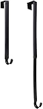 Lawei 2 Stück Kranz-Aufhänger Verstellbar Kranzhaken Metall Kranzhalter Türhakenhalter für Haustür Tür - Schwerlast 9 kg, Länge 38,5 - 64,5