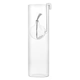 SOLUSTRE Nachfüllbare Ölkerzenlampe Glas Kerosinlampe Transparent Öllampe Rund Glas Ölkerze Deko Tisch Schreibtisch Party Lampe (ohne Lampenöl) Größe L