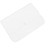 DOITOOL Tragbare Wickelunterlage für Babys, waschbar, Baumwolle, wasserdicht, rutschfest, für Reisen, Wickeltasche, Weiß