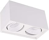 Dauerhaft Led Einbaustrahler 1. 0w LED. Retrofit-Downlights Aluminium-Metallschachtellampen drehbar Kobold Deckenlichtoberfläche montierter Blendschutzwinkel einstellbare Deckenstrahler Zylinder-I