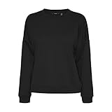 Vero Moda Damen VMOCTAVIA LS SWEAT NOOS Sweatshirt, Black, M