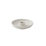 like. by Villeroy und Boch it's my home Kerzenhalter Blossom, eleganter Kerzenhalter für Ihre Tafel, Premium Porzellan, grün, weiß