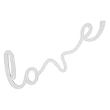 SouiWuzi Beleuchtete Buchstaben Liebe Neonzeichen LED Nachtlicht USB dekorative Lampe für Valentinstag Hochzeitsfeier Rosa Kein Batterie für den Valentinstag Nacht nach Hause Geburtstag Bridal Party