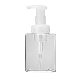 Schaumflasche, Kunststoff Schaumflasche Seifenaufbewahrung Leere Flasche, Nachfüllbarer Schaumspender Behälter 250ml(transparent)
