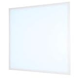 HOFTRONIC - LED Panel 60x60 6000K Kaltweiß LED Deckenleuchte eckig 36W 4500 Lumen (125lm/W) Flimmerfrei Ultra Bright Rasterleuchte für Werkstatt, Bureau, Wohnzimmer und Hal. 5 Jahre G