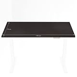 FANZTOOL Tischplatte Schwarz 140x70x1,8 cm, MDF Holzplatte mit Hochdrucklaminat und vorgebohrten Löchern, Arbeitsplatte für Schreibtisch und E