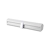 Frischhaltefolienschneider Saugnapf Wandbehang Frischhaltefolie Schneidebox Küche Verstellbarer Aufbewahrungsschneider, Wohnküche, Esszimmer-Gray
