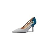 MBMYZW Sommer Neue Spitze Stiletto-Schuhe mit Kaschmir-Oberflächen-Design High Heels gemischte Farbe Elegante Damen (Color : A, Size : 36 EU)
