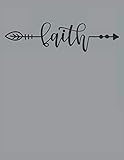 Faith Letter Print Kreuz Pfeil Vertrauen Jesus Religion Glaube: RÄTSELBUCH - Lustiges Faith Beten Hoffnung Kirche Design, Retro Geschenkidee - A4 ... Buch, Sketch, Planer, Geburtstag, Sp