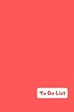 To do list: 100 page to do list with tick box to check when task has been completed. Handy 6x9 size. Red desig