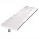 ZWYSL Robuster an der Wand Befestigter, Schwebender Klapptisch für Arbeitszimmer, Küche, Bar, Büro Wandmontierter Tisch, Weiß (Color : White, Size : 50x30cm)