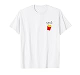 Lustiges Fastfood Cheatday Pommes Frites Mood Brustprint T-S