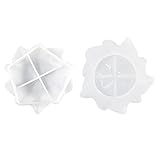 yubin Schüssel-Silikon-Form, Blatt-Aschenbecher-Form, Silikonform-Harz, unregelmäßige Tablett-Formen für Epoxidharz, einfaches Entformen, handgefertigtes Kunsthandwerk, 4,65 x 4,53 x 1,54 Z