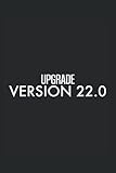 Upgrade version 22 birthday gift idea: Checkered Notebook Tasks Diary (15. 24 x 22. 86 cm) with 120 pag