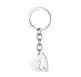 Herz mit sitzendem Hund Schlüsselanhänger | Glück | Geschenk | Liebe | Frauen | Damen | Herren | Kinder | Jungen | Mädchen | Schlüsselbund | Schlüsselhalter | Hund | Welp