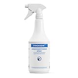 VIROXIDIN Universal Geruchsentferner & Fleckenentferner Spray 1l - Extrem Starke Wirkung bei Hunde & Katzenurin, Tiergeruch, KOT, Erbrochenes, Schweiß, Speichel - Flecken & G
