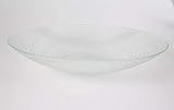 INNA-Glas Glasschüssel - Schale Linus, rund, klar, 8cm, Ø 40cm - Obstschale - D