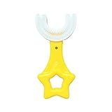 Alle Abgerundeten U-form Zahnbürste Kinder Lebensmittelqualität U-förmige Oral Zahnbürste Baby Weiche Silikonbürstenkopf Reinigung Massagezahnbürste Whitening Zahnreinigungsbürste (D-Klein, 2~6 Jahre)