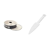 Dr. Oetker Springform mit Flach- und Rohrboden Ø 28 cm, Kuchenform mit 2 Böden (creme/anthrazit), 1 Stück & Kuchenlöser, einfaches und schnelles Lösen, weiß, Menge: 1 Stück