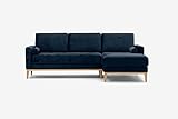 IWC | HOME Sofa Aldo mit Schlaffunktion, Bettsofa, 3 Sitzer Polstersofa, Schaumstofffüllung, Schlafcouch mit Holzfüße, Langlebiges Material, Schlafsofa mit Rückenkissen, Große Farbausw