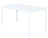 Schreibtisch Profi Besprechungstisch Büromöbel Verkaufstisch Computertisch 160x80cm 331107, Weiß
