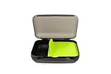 Tupperware to Go 30915, Contenitore Porta pranzo Con separatore, per Sandwich, Colore: Nero/Verde L