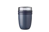 Mepal Lunchpot Ellipse Nordic Denim – 500 ml praktischer Thermo-Essensbehälter, Joghurtbecher, to go Becher – Hält Speisen Lange warm oder kühl, Plastik, 500 + 200