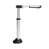 DMDIANZI Buchscanner, 15,0 MP Dokumentenkamera-Scanner Autofokus USB 3.0 Tragbar A2 Großformat HD OCR