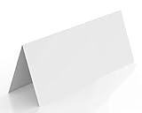 SellerRocket 50 Stück Tischkarten blanko | als Platzkarten, Namenskarten, Tischreservierung, Hochzeit, als Hinw