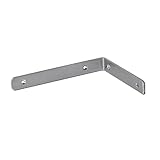 Irondo® Eck-Winkel-Verbinder Edelstahl Lochplatte Regalträger Halter Holz-Verbindung Balken-Winkel Scharniere Massiv, Variante_:10 Stück - 300mm x 160