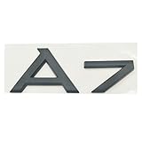 SHIHONGYAN Mattes Emblem for Audi A7 Vier Radantrieb Auto Trunk Logo Aufkleber Abzeichen Embleme Schriftzüge (Color Name : Glossy Black)