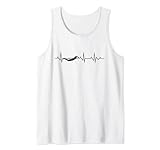 Schwimmer Herzschlag EKG Wassersport Schwimmwettbewerb Tank Top