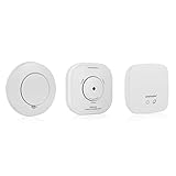 Smartwares Rauch- und Kohlenmonoxid-Set mit smart Link – Rauchmelder mit 10 Jahres Batterie, Kohlenmonoxidmelder, Link, PRO Series, HomeWizard Link App, SH8-99110
