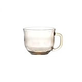 Dabeigouzbolb Glaser Glaskaffeetassen mit Griff, 15 Unzen-Cup für Cappucino, hitzebeständig, Geschirrspü