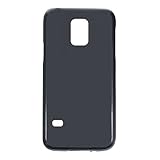 Für Samsung Galaxy S5 Mini Hülle, Weiche TPU Back Cover Stoßfeste Silikon Bumper Anti-Fingerabdrücke Ganzkörper Schutzhülle für Samsung Galaxy S5 Mini (4,50 Zoll) (Schwarz)