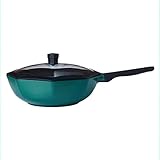 WJCCY 30cm Single-Griff-Non-Stick-Pan 8-Eck-Wok-Non-Stick-Pan-Küchenhaushalt offene Flamme Induktionsk