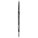 NYX Professional Makeup Augenbrauenstift, Micro Brow Pencil, Beidseitig mit ausdrehbarem Augenbrauenstift und Bürstchen, Vegane Formel, Farbton: Ash Brow