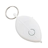 Schlüsselfinder - Wireless Key Finder RF kabelloser Sachenfinder Sender mit Empfänger LED Taschenlampe Tonsignal Licht Lichtzeichen (Weiß, One Size)