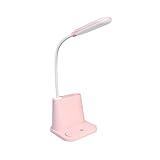 USB Wiederaufladbare LED-Schreibtischlampe, Touch-Dimmen, Anpassung, Tischlampe für Kinder, Lesen, Arbeitszimmer, Nachttisch, Schlafzimmer, W