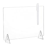 ZOUD Acryl-Memo-Tablet, löschbar, Whiteboard, Küche, Menü, Bibliotheken für Doing List für Büro, Terminpläne, Marker, Stift, transparent, große Acryltafel mit S