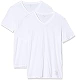 TOM TAILOR Herren Basic T-Shirt im Doppelpack mit V-Ausschnitt 1008639, 20000 - White, XXL