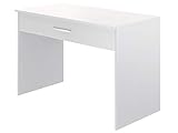 Amazon Marke - Movian Indre moderner Schreibtisch, Computertisch mit 1 Schublade, 56 x 110 x 73, Weiß